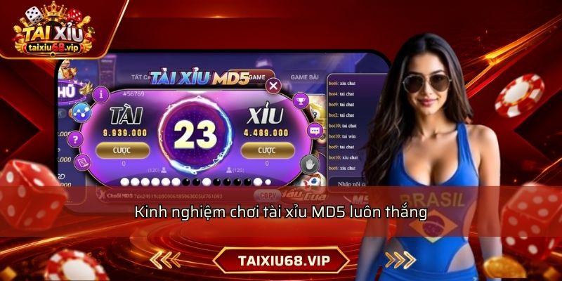 Kinh nghiệm chơi tài xỉu MD5 luôn thắng